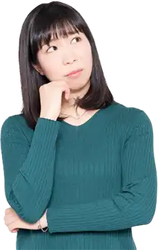 困っている女性の画像