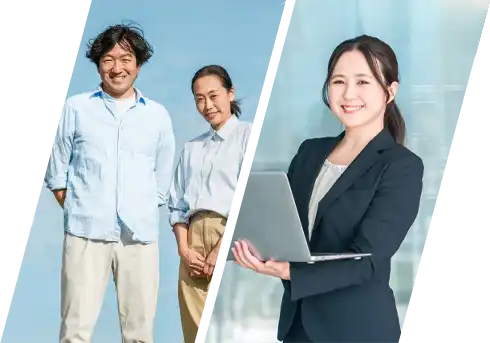 お客様と従業員の写真