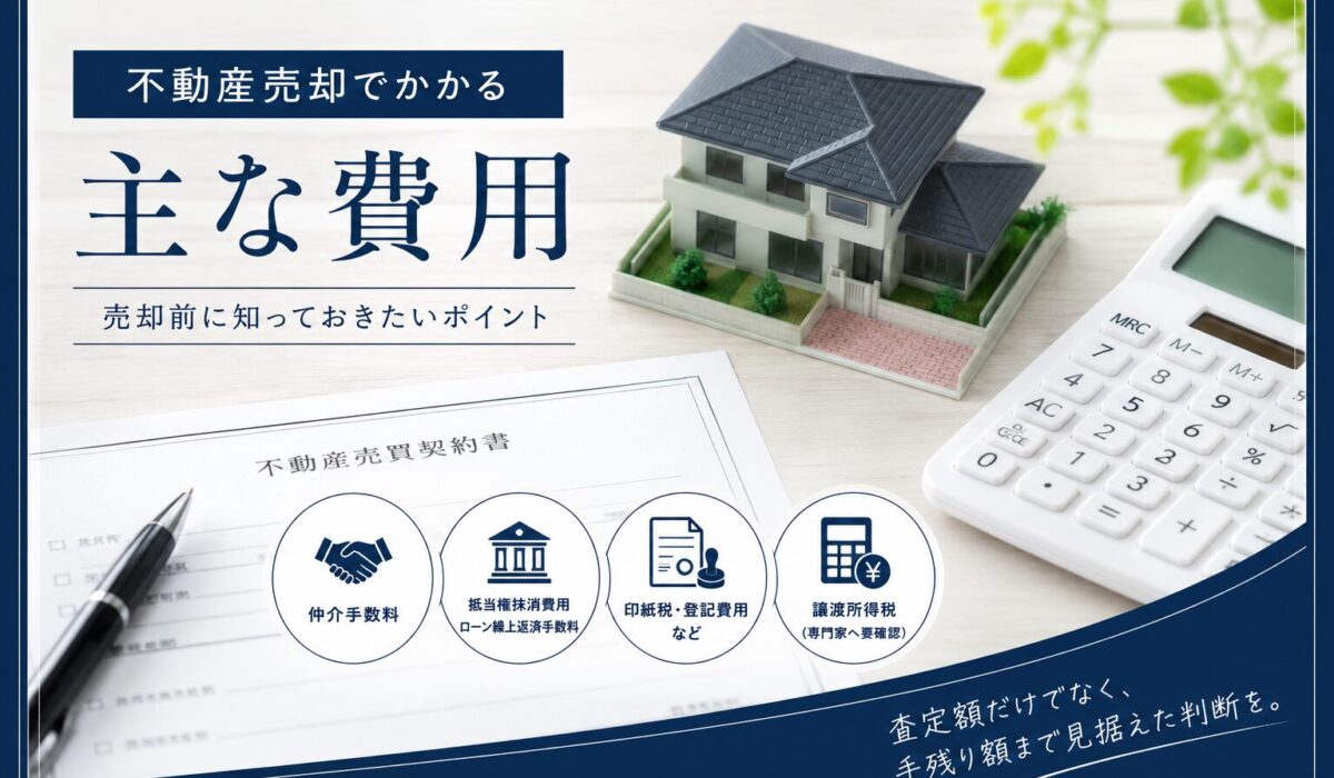 不動産売却にかかる費用と手残り額の考え方